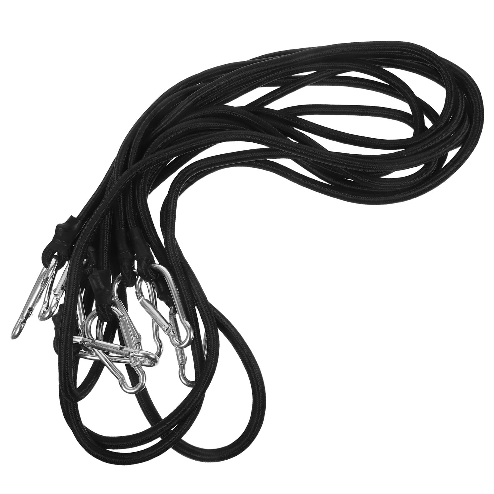 Lot de 4 Sangles Élastiques d’Arrimage pour Motos Tout Usage 2 Mètres – Sangles à Bagages avec Crochets Antidérapants en Caoutchouc Résistant – Multi-Usages pour Porte-Vélos