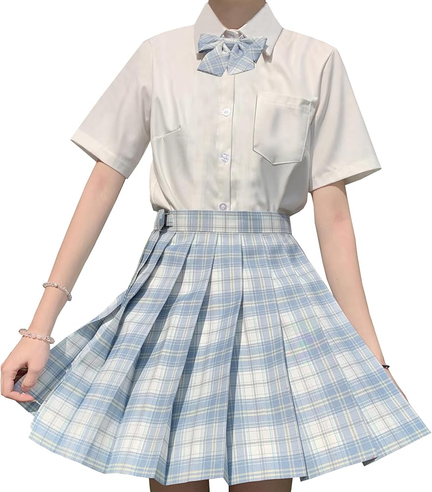 制服コスプレネクタイスカートチェックブラウス