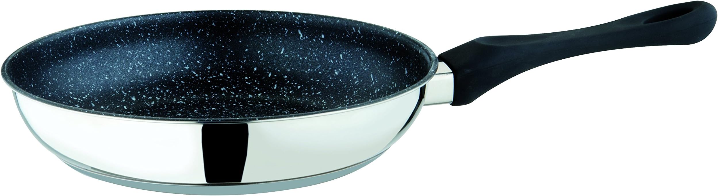 MEPRAFantasia Stone Frying Pan - 24cm, Stainless Steel, Stir Fry Pan with Eterna Stone Coating, Bakelite Handle | Kitchen Cookware, 30197924N