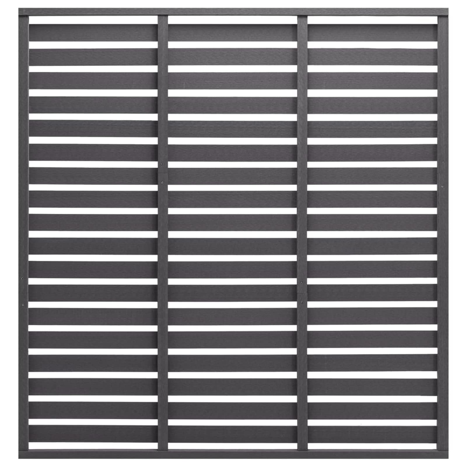 Pannello di Recinzione in WPC 180x180 cm Grigio,Articoli di ferramenta,Barriere e recinzioni,Pannelli per recinzioni