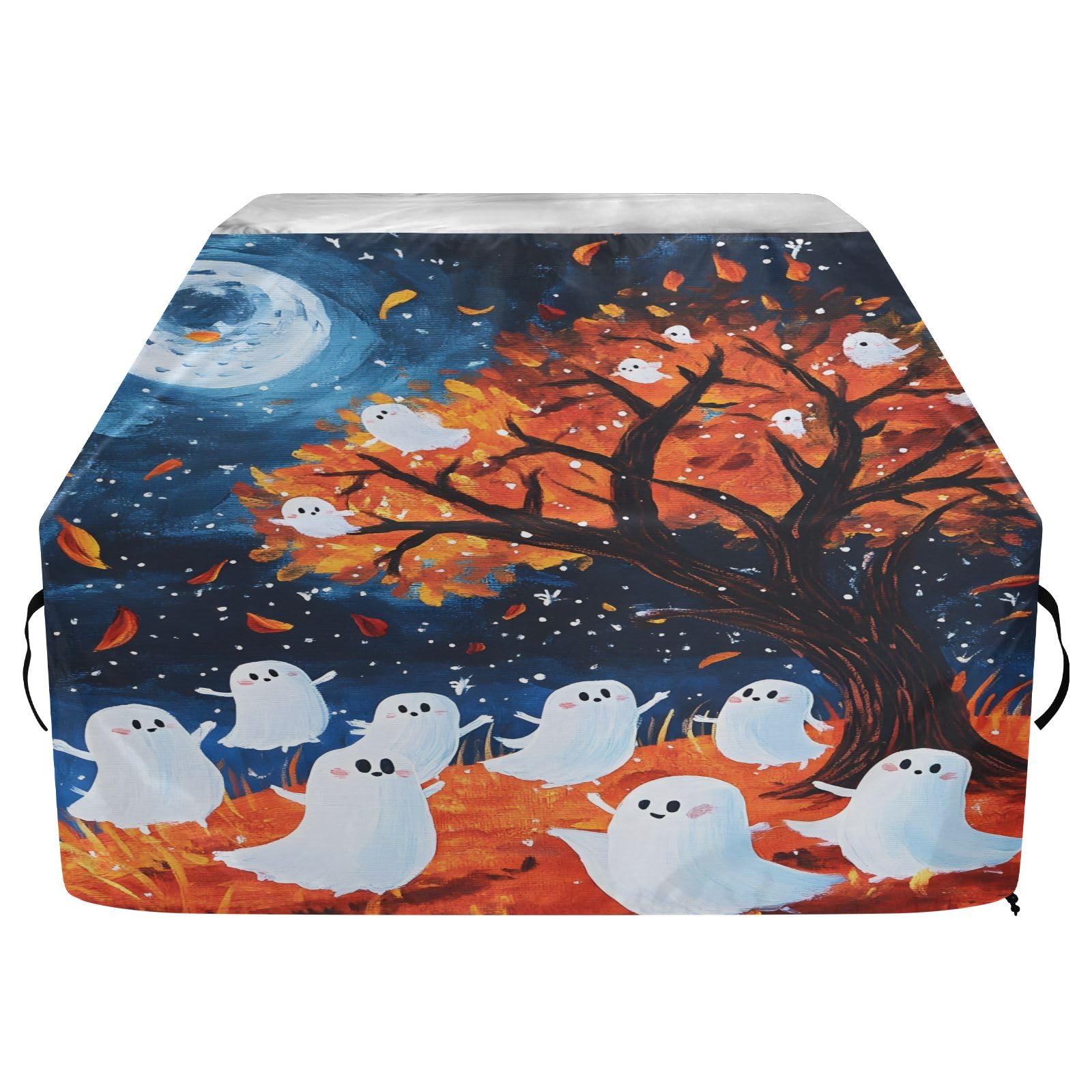 Copertura per barbecue di alta qualità, impermeabile, resistente allo sbiadimento, resistente, adatta per griglie fino a 25 in Ghosts Moon