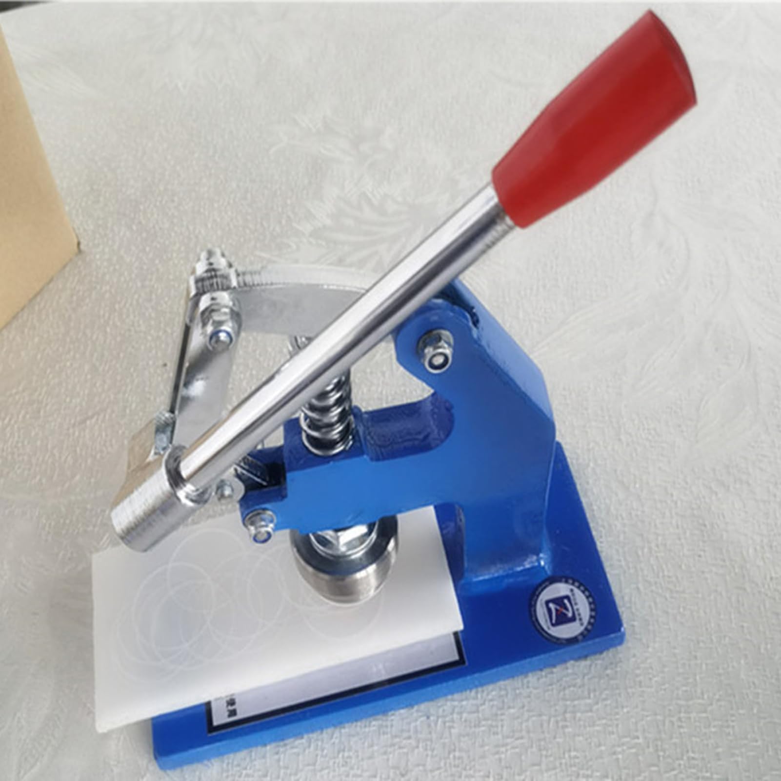Máquina de Corte de Cuero, troqueladora Manual con Cuchilla de 35,7 mm, Grosor de 0 a 10 mm, Herramienta de muestreo por presión para pancartas, Lonas y Telas publicitarias.