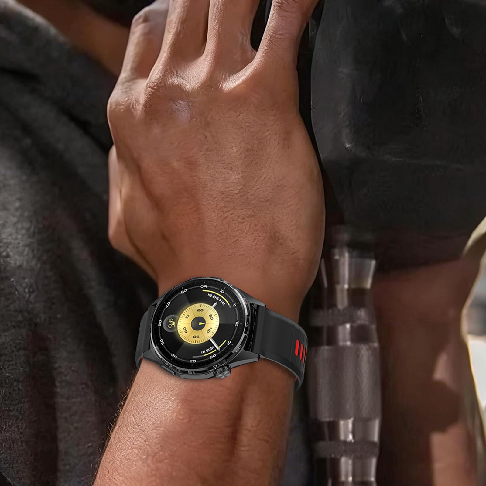 20mm Silicone Cinturino per Samsung Galaxy Watch 7/6/5/4/Garmin Active 6/5/Forerunner 570 42mm/165/Approach S50,Cinturini di Ricambio per Amazfit Active2/Amazfit GTS 4 mini/Watch GT 3/2 42mm