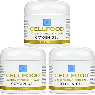 Cellfood Oxygen Gel - 2 fl oz, Pack of 3 - Provides Moisture & Protection, Decreases Appearance of Fine Lines - Aloe Vera, Lavender Blossom Extract, Cellfood & Glycerine - Hypoallergenic, Non-GMO
