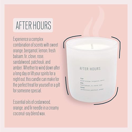 Miniatura 5 de Studio Oh! Vela perfumada con aceites esenciales y cera de mezcla de coco y soja con infusión de fragancia, dura hasta 40 horas, viene en un frasco,