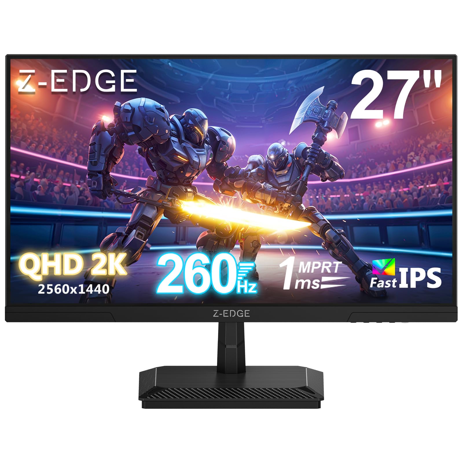 Z-Edge 27 Inch QHD Gaming Monitor 260Hz 240Hz 1ms MPRT, 2K Z-Edge 27 Inch QHD Gaming Monitor 260Hz 240Hz 1ms MPRT, 2K