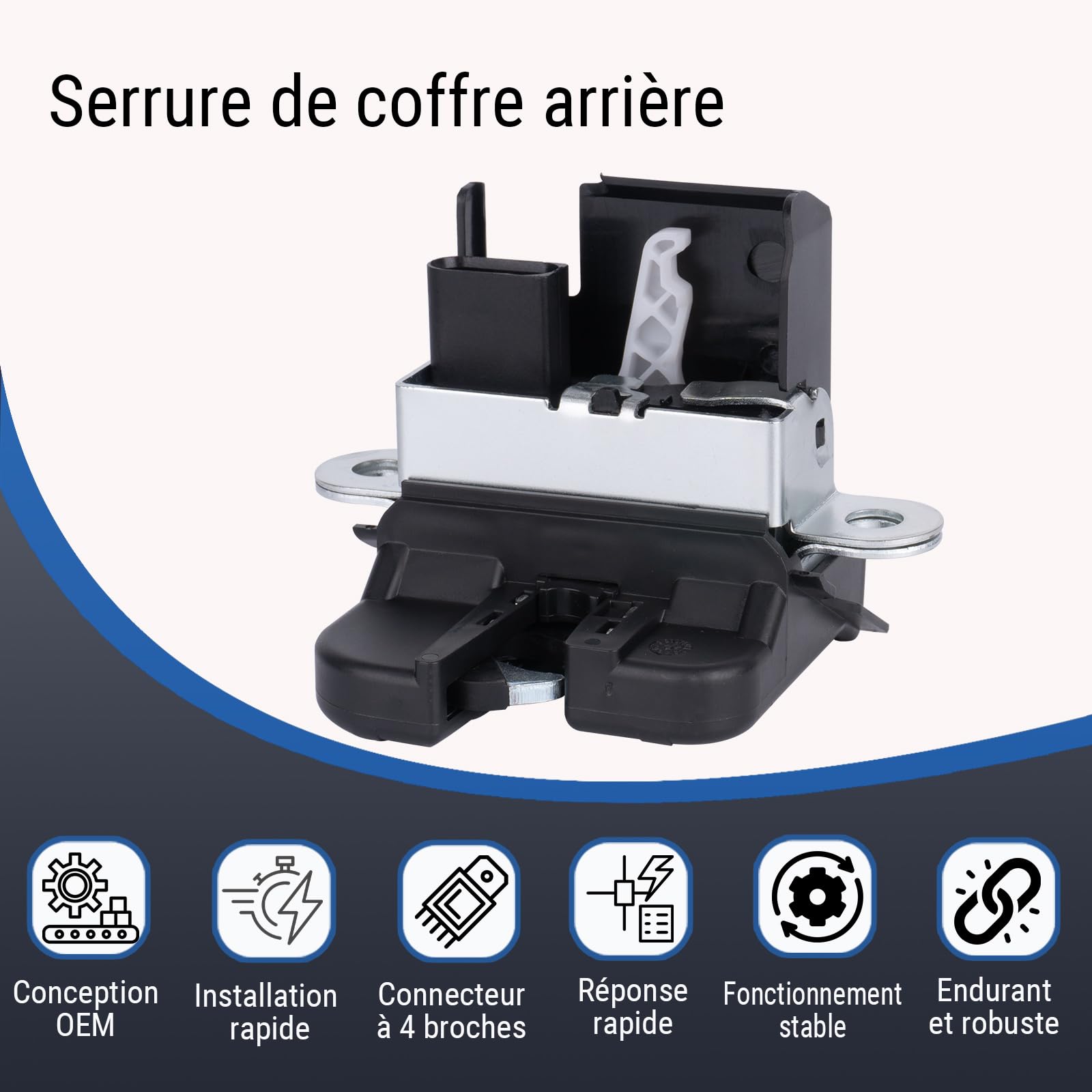 5G6827505 Serrure Hayon Coffre Voiture Compatible avec VW Tiguan | Serrure Porte ArrièRe Automobile Compatible avec VW Tiguan 2007-2016 & Golf 7 2012-2019