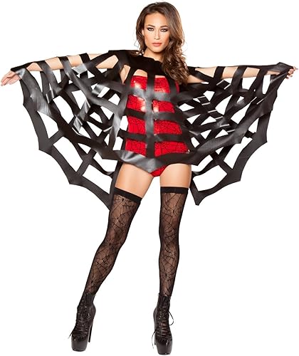 Miniatura 2 de Roma Costume Capa de tela de araña negra - Talla única, Negro -, Talla Única