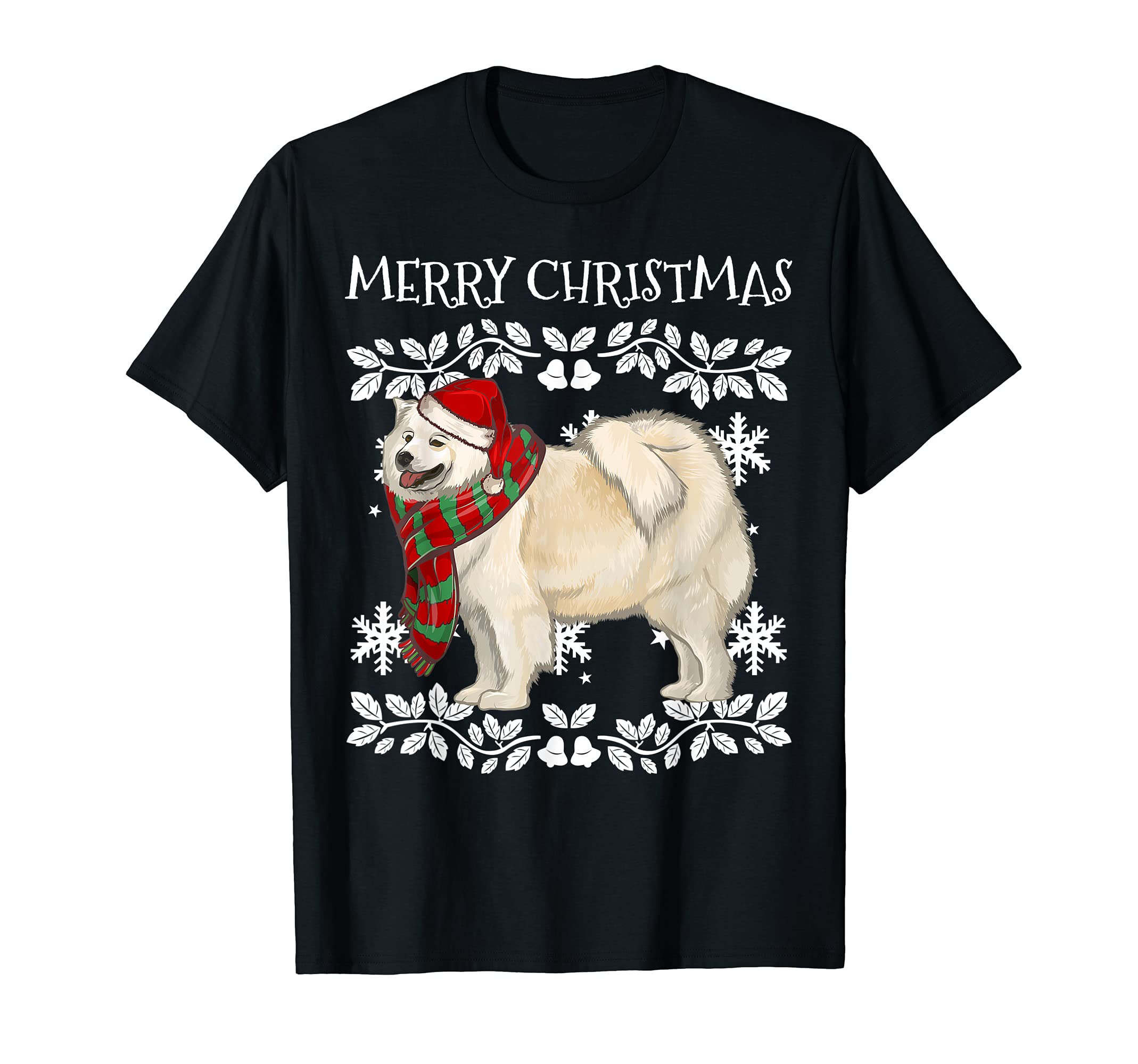 Samoyeds Owner GiftMerry Christmas Ornament Samoyed Xmas Santa T-Shirt