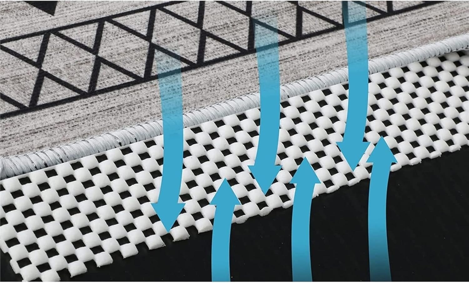 INLIMA Mat Anti Skid Rug Pad Gripper Reusable Rug Pads Carpet Patch for Any Hard Surface Floors Under Carpet Grip Carpet pad Non Slip Mat