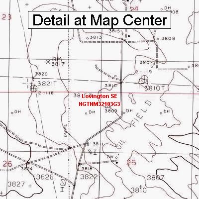 Amazon.com: USGS Topographic Quadrangle Map - Lovington SE, New Mexico ...