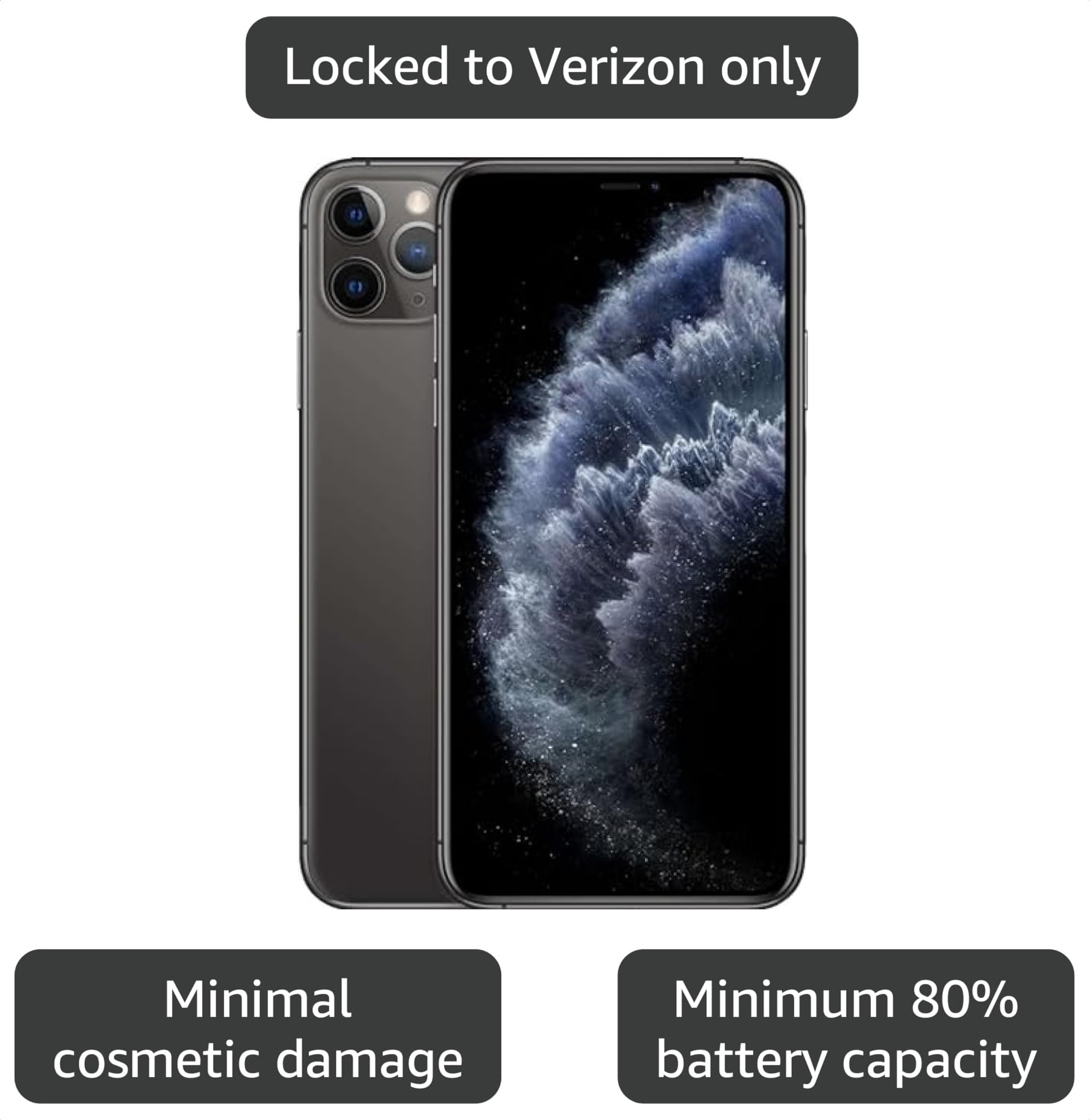 Amazon.com: Apple iPhone 11 Pro, 64GB, Space Gray - Unlocked