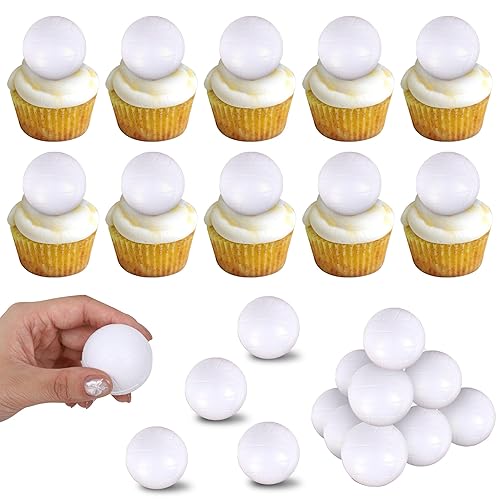 Miniatura 9 de 36 piezas de adornos deportivos para cupcakes de béisbol, palillos de fútbol, balón de fútbol, palillos de dientes, decoración de pasteles de