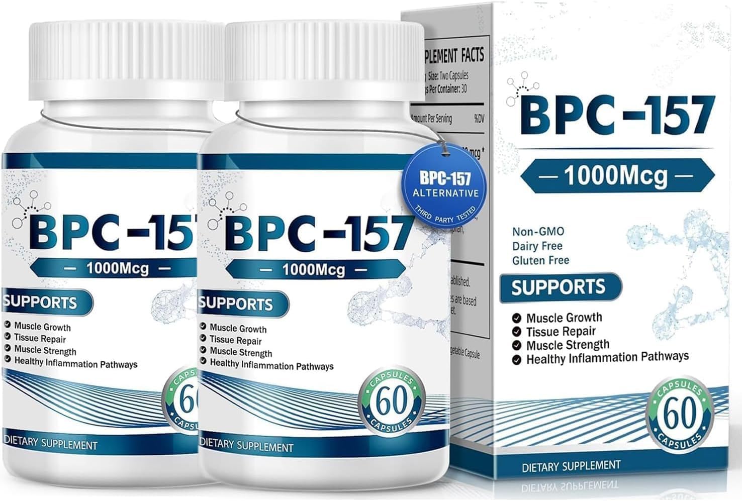 BPC 157 Pro-New Protective Compound,BPC 157 Peptide Capsules, Gluten Free  Supplement 60 Capsules,2 Pack: Buy Online at Best Price in Egypt