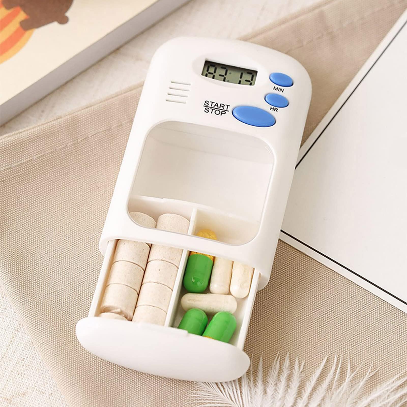 Pill Bottle Timer Cap, Portable Electronic Digital Pill Box
