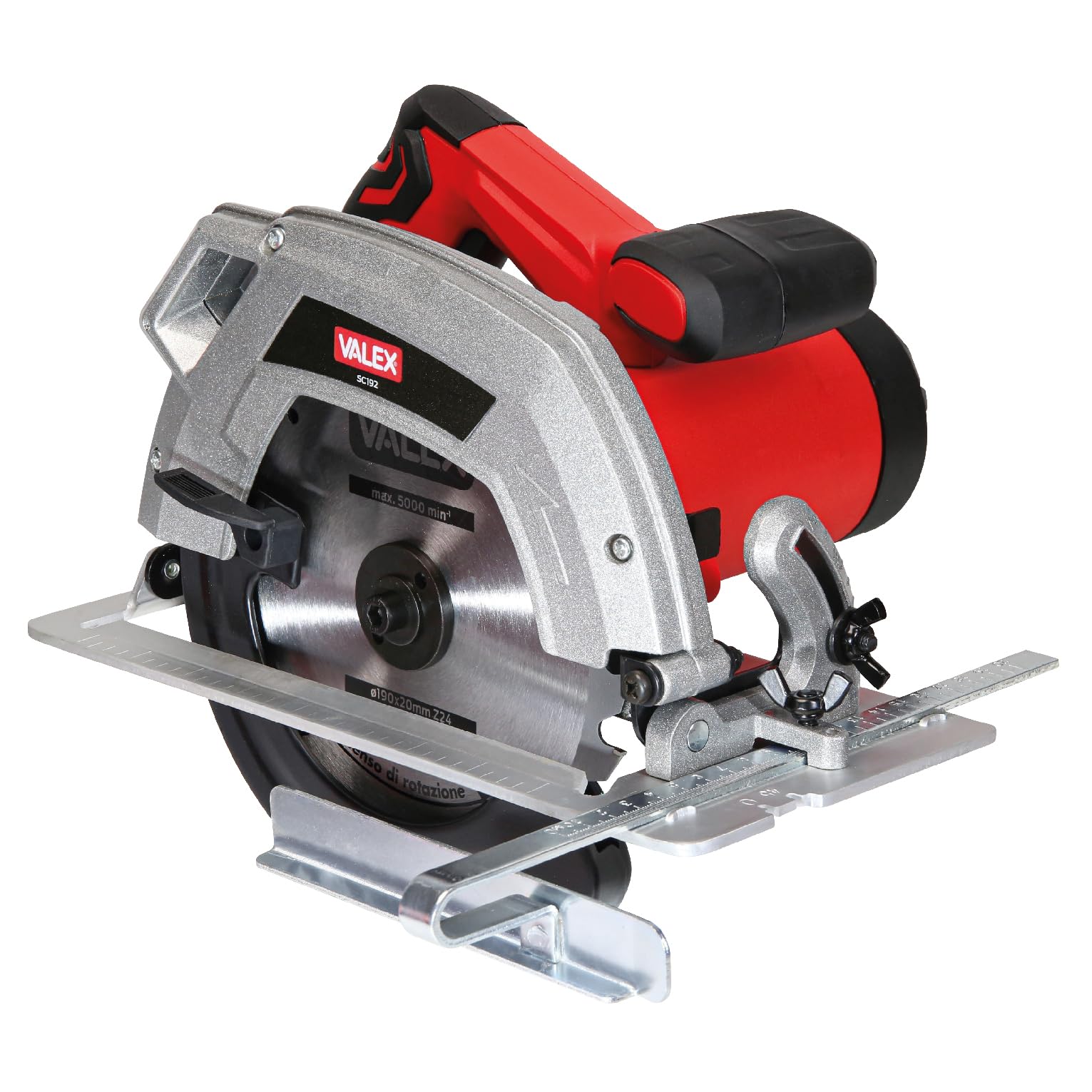 Scie circulaire Valex SC192 pour réussir vos coupes droites sans dévier grâce au guide