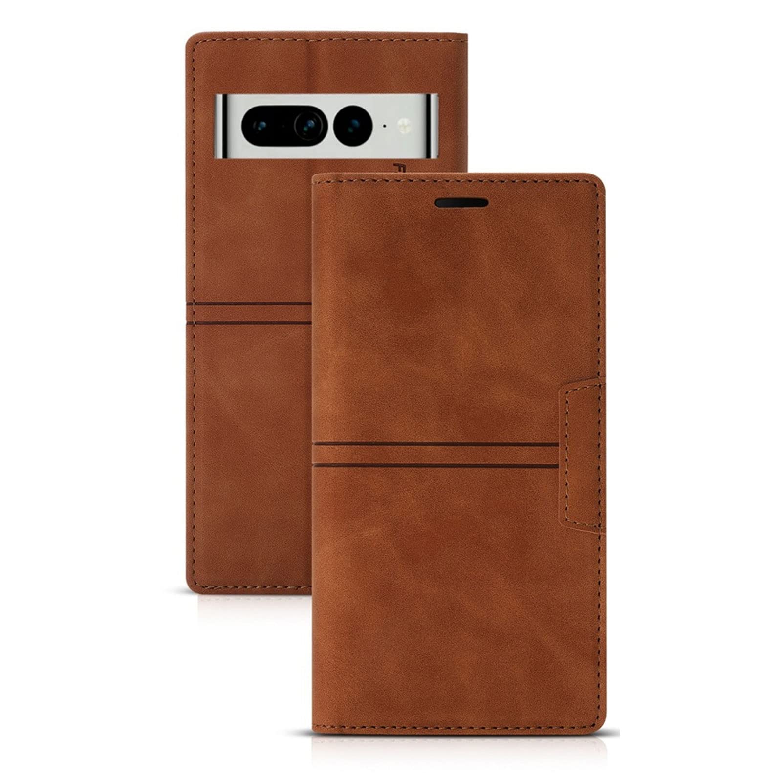 Cover Per Google Pixel 7/Google Pixel 7 Pro,Vera Pelle Cuoio Custodia Libro Portafoglio Con Chiusura Magnetico Slot Per Schede,Flip Custodie Per Telefono,Marrone,Pixel 7pro6.7