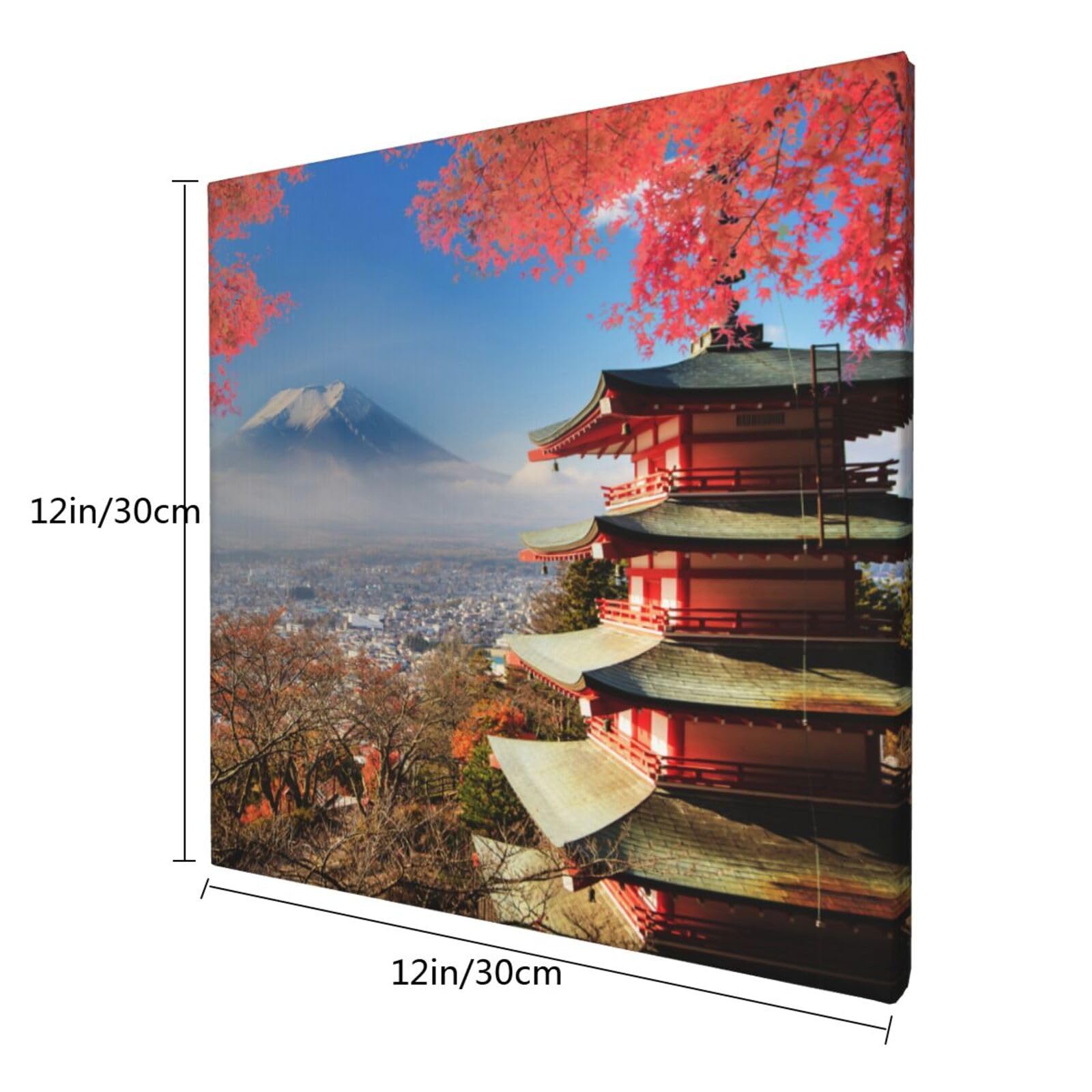 Amazon.co.jp: アートフレーム 30*30cm アートパネル 富士山 清水寺 古