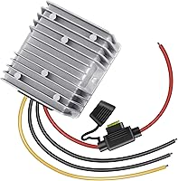dkplnt 20A 240W 48V 36V to 12V DC Converter Regulator for Golf Carts, Vehicles & DIY - Waterproof IP68