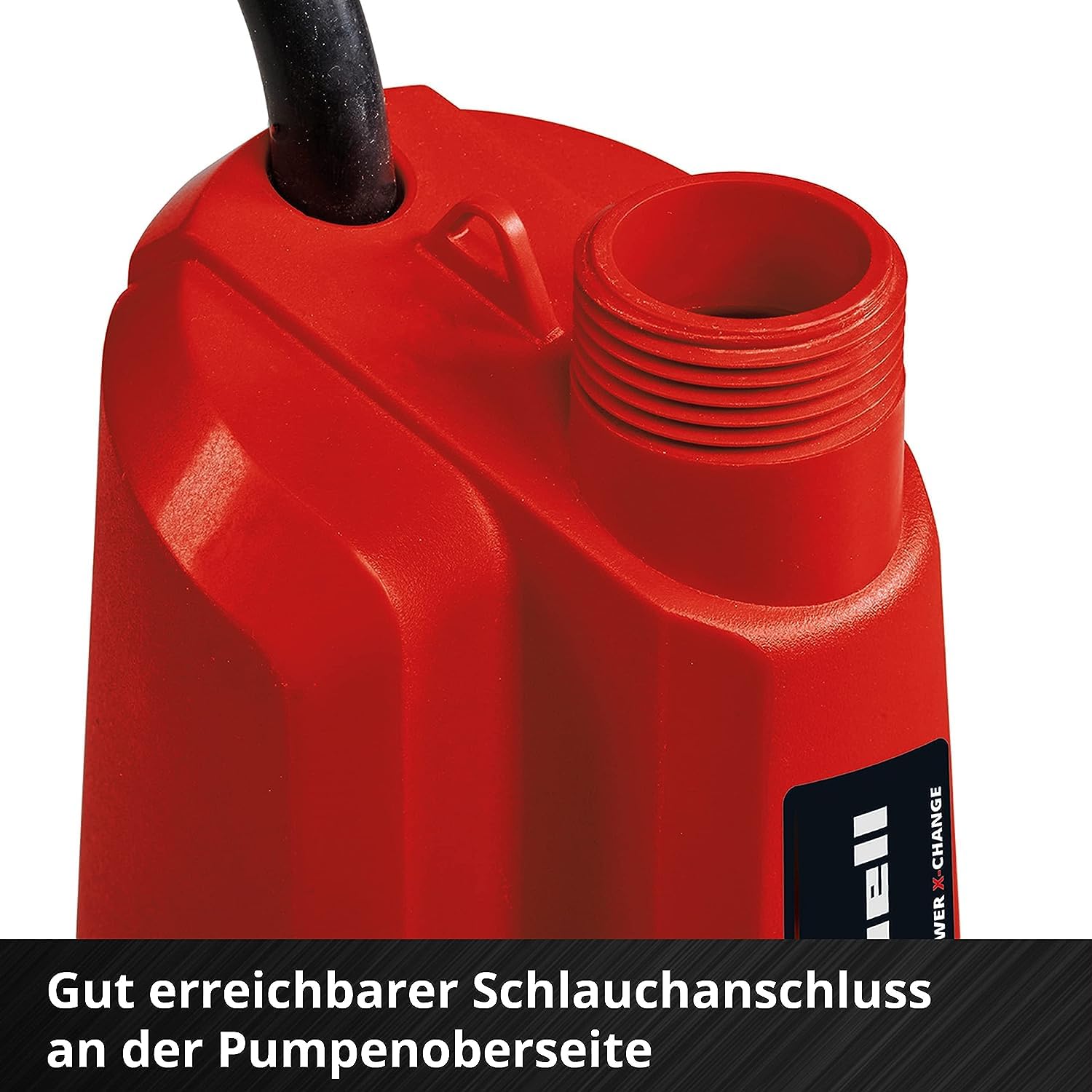 Einhell Akku-Tauchdruck/Regenfasspumpe GE-PP 18 RB Li-Solo Power X-Change (18 V, Förderdruck max. 2 bar, max. 3.000 L/h, flexible Batteriebox, ohne Akku)