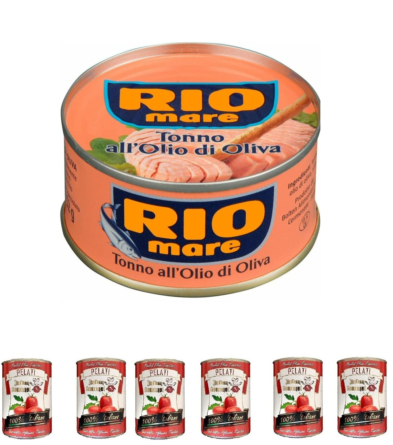 Tonno olio di oliva Thunfisch in Olivenöl, 24 x 80g, Konserve aus Italien | Pratiche monoporzioni sgocciolate, zart im Geschmack, ideal für Salate, Pasta, Antipasti und, Gesamtnettogewicht 1,92 kg