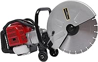Marsyyds 52cc 1400W 2-Stroke Gas Concrete Cutting Saw - 13" Wet Disc Cutter, 120mm Depth for Cement Blocks, Asphalt, Stone
