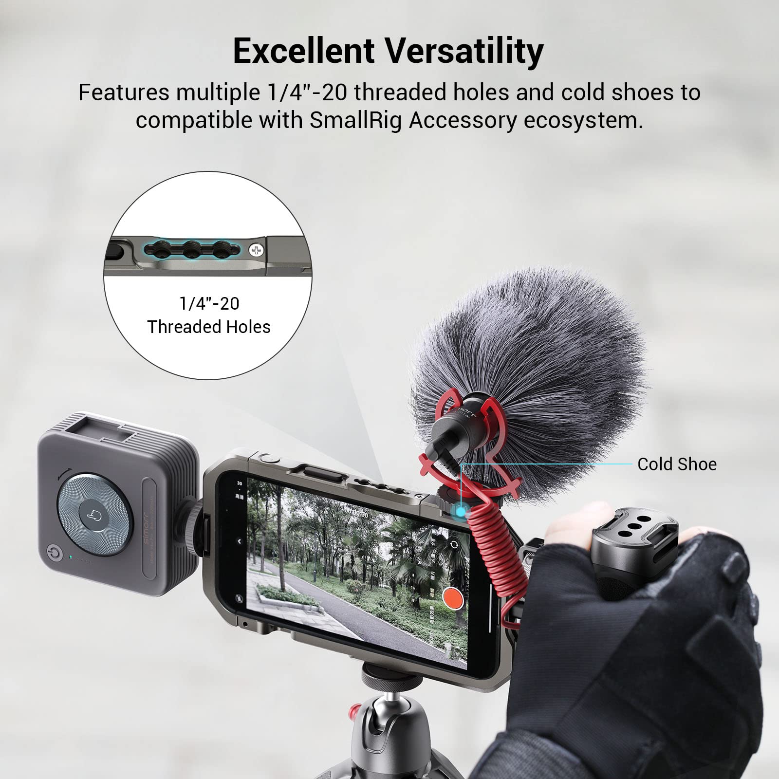 SmallRig スマホビデオ撮影用キット Amazon.co.jp: SmallRig iPhone 13專用ケージ スマホビデオリグ VLOG