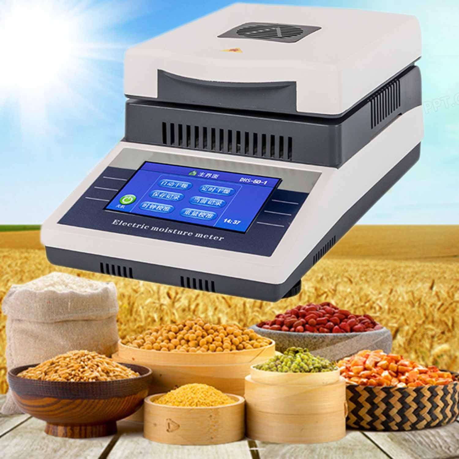 Analizador de Humedad halógeno de Laboratorio, analizador de Humedad electrónico, medidor de Humedad halógeno de precisión LCD, para Agricultura, Medicina y plástico. SH-10A