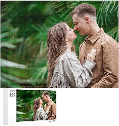Miniatura 1 de Rompecabezas personalizados a partir de fotos 1000 500 300 piezas rompecabezas personalizado para adultos BF GF pareja familia boda graduación regalo