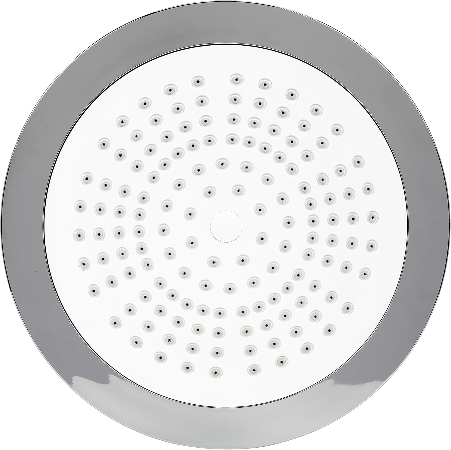 Cornat Style TECBW3403 Shower Head, 238 mm Head Diameter, 1 Jet Type with Ball Joint and Anti-Limescale Nozzles, Chrome-Plated
