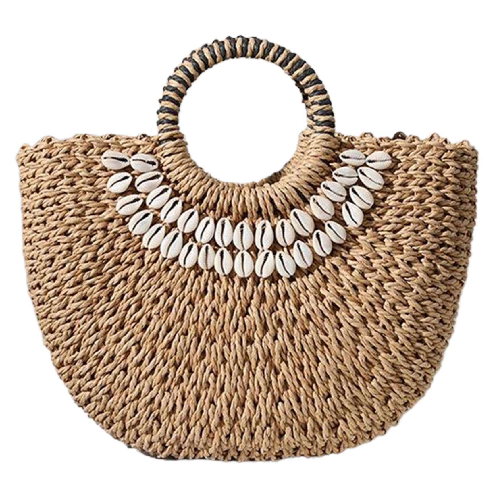 Bolsos de paja para mujer espaciosos para llevar todo a la playa con estilo 7