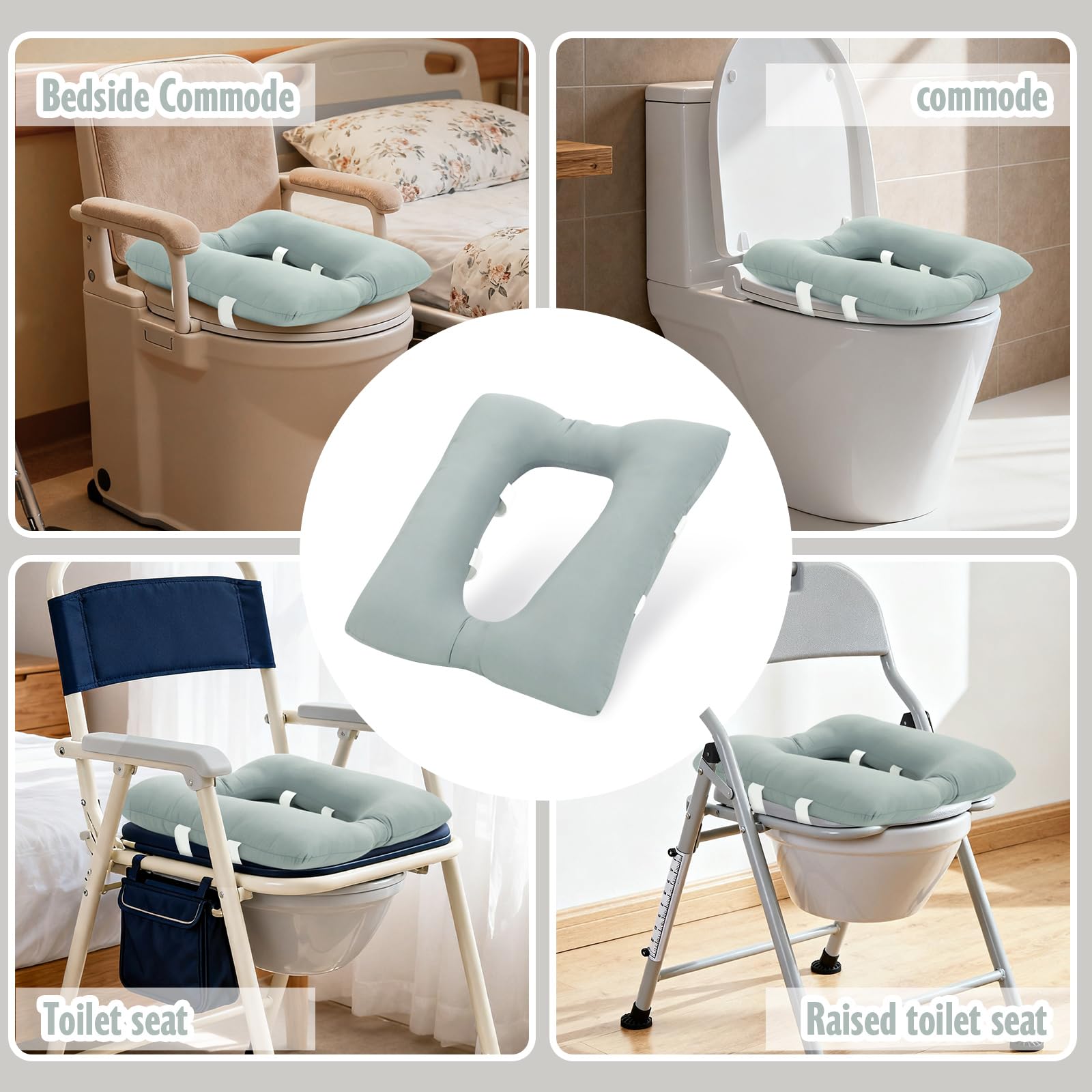 Commode Cushion for Seniors - Waterproof & Secure -3