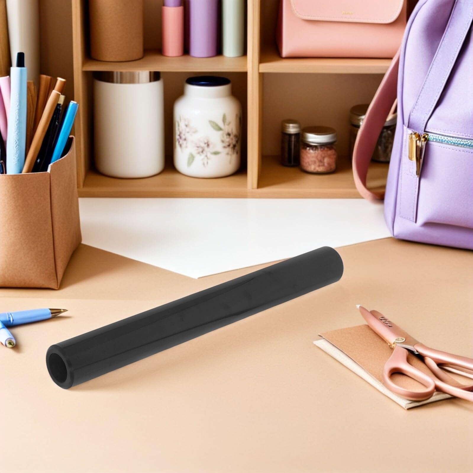 Anneome Vinile Htv Nero Opaco per Trasferimento Termico, Film in Pet+pu Facile da Tagliare, Compatibile Tessuti e Vetro per Progetti Artistici e Abbigliamento
