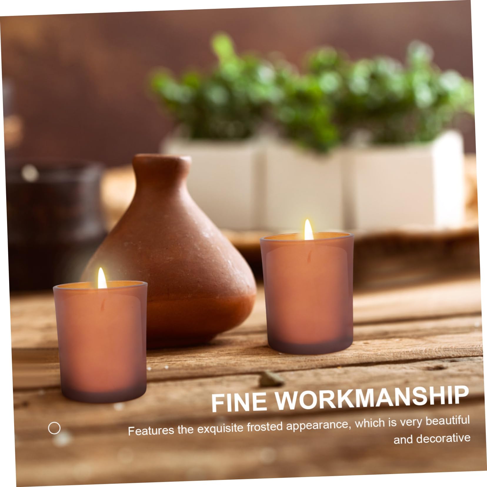 3 Sätze Teiliges Duftkerzenhalter aus Romantische Tischdeko für Candle Light Dinner Hochzeiten und Feste Kerzenständer mit Holzdeckel