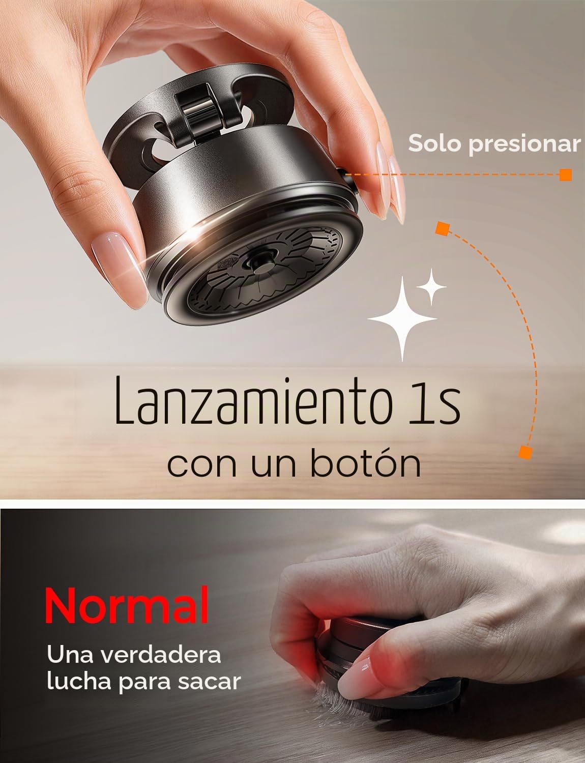 LISEN Soporte de coche Magsafe con ventosa eléctrica - [Adsorción automática] [17 + kg de potencia de succión ultra] 2025 plegable soporte de teléfono móvil al vacío para iPhone 16 Pro Max 15 14 Negro