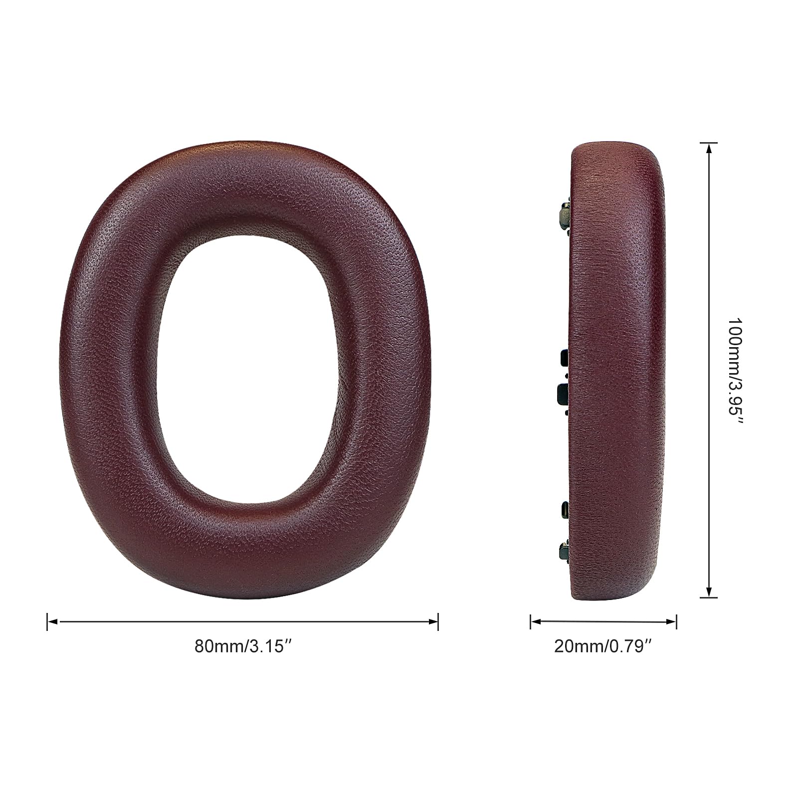 Almohadillas de repuesto para auriculares inalámbricos Bowers & Wilkins PX8/PX7 S2 con cancelación de ruido (no compatibles con PX7), almohadillas con espuma viscoelástica de aislamiento de