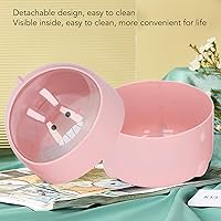 Vista 3 de Mini cubo de basura para escritorio, mini cubo de basura con tapa abatible, escritorio lindo contenedor de basura para oficina, estudiante