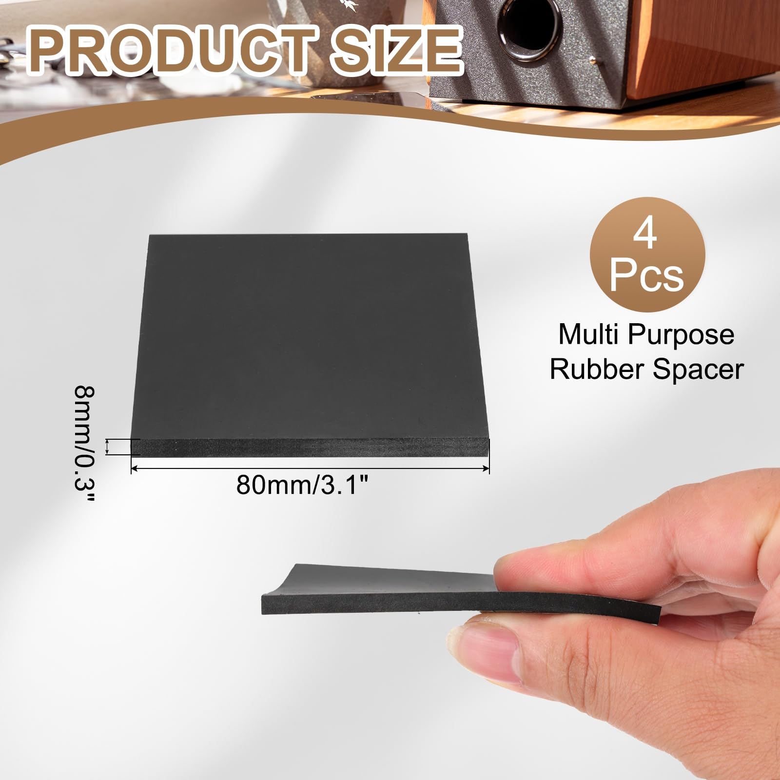 PATIKIL Rubber Solid Anti-Vibration Pads - Image 2