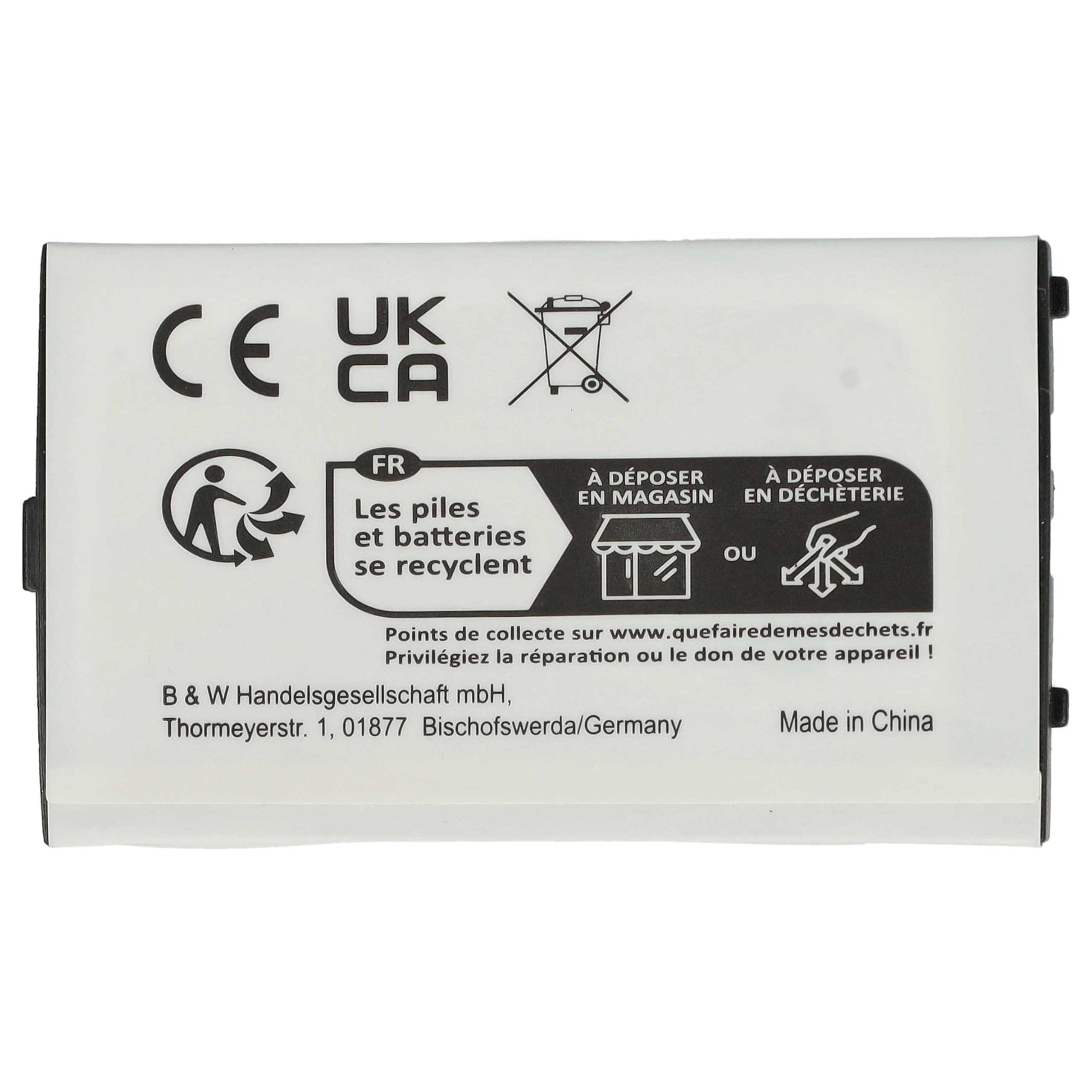 vhbw Batería Compatible con Nintendo Gameboy Advance SP (GBA SP) / Special AGS-001, AGS-101, AGS-003 - reemplaza Sam-SPRBP (Li-Ion, 800mAh, 3.7V)