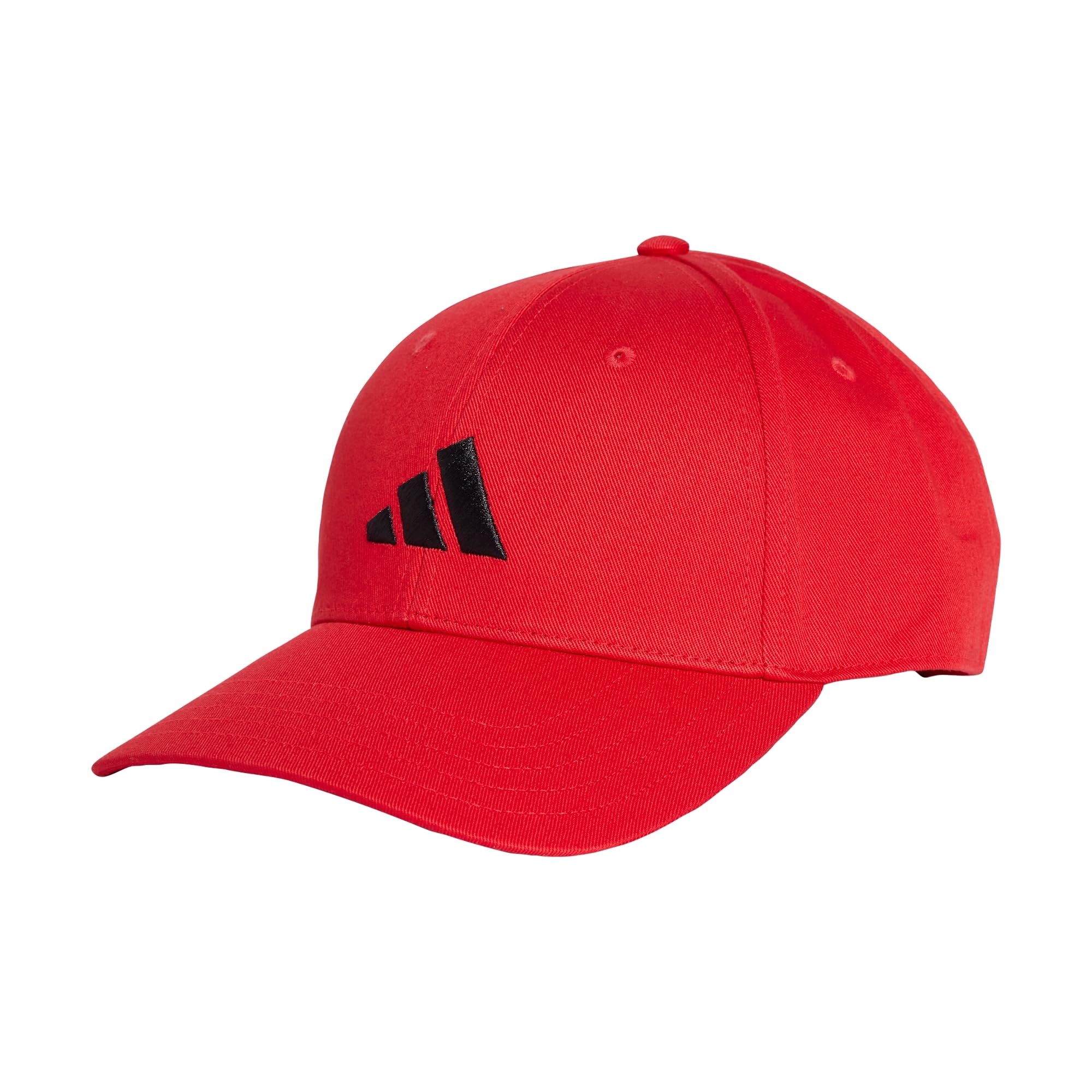 adidas Unisex Baseball Cap Cotton NEW Logo, Pure Ruby/Black, M