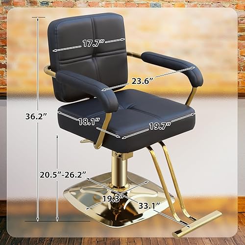 Miniatura 3 de Sillas de estilista para salón, silla de peluquería giratoria de 360 grados, silla de salón con bomba hidráulica, equipo de belleza de spa para