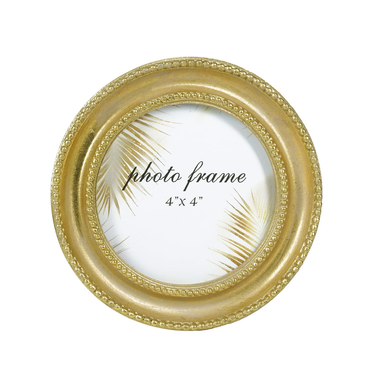 Limor Round4x4 Vintage Picture Frame, Antique Ornate Picture Frame, Victorian Retro Decorative Photo Frames For Tabletop & Wall, Baroque Home Decor, Gift Ideas (Round4×4)