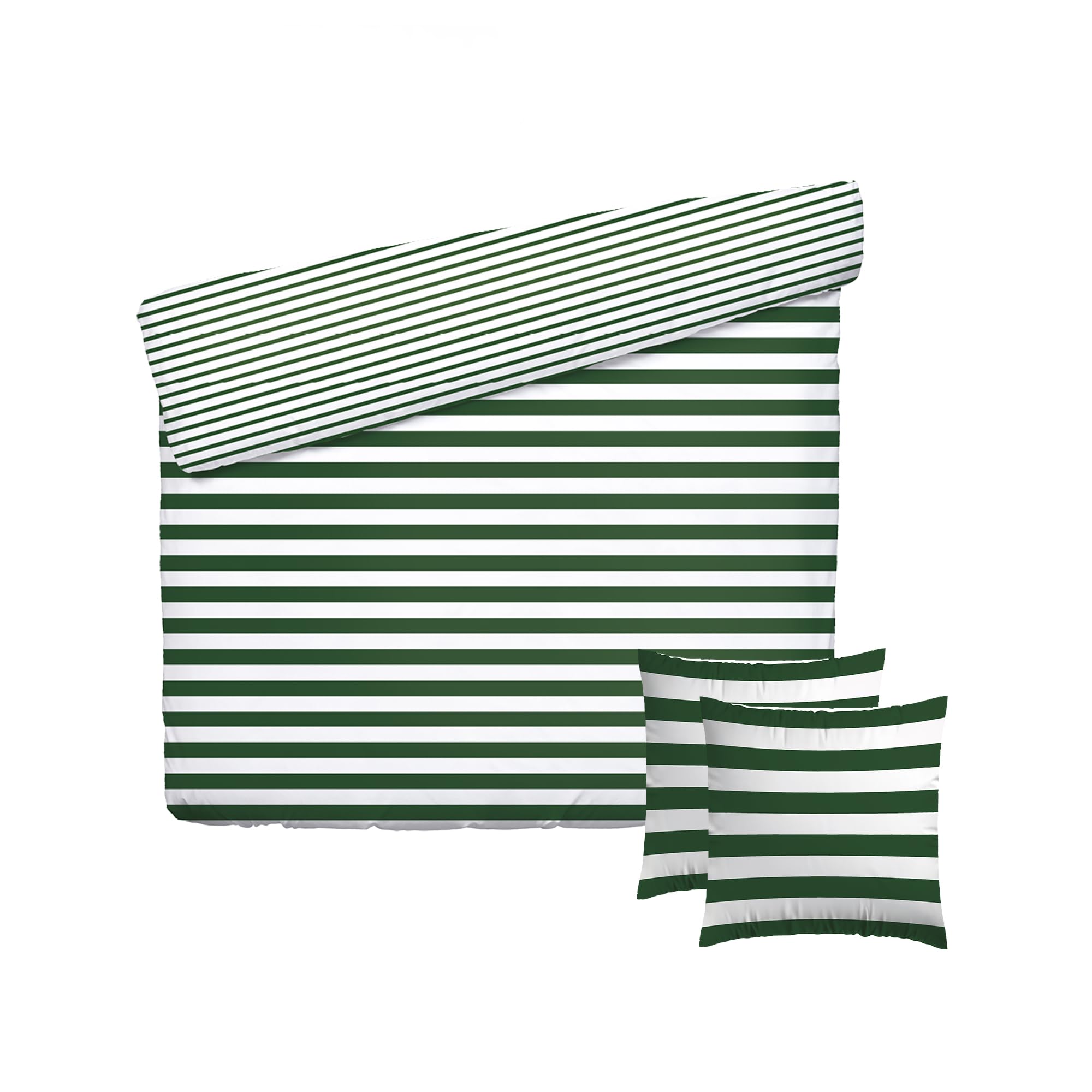 Housse de couette 240x220 cm en satin de coton douceur absolue vert