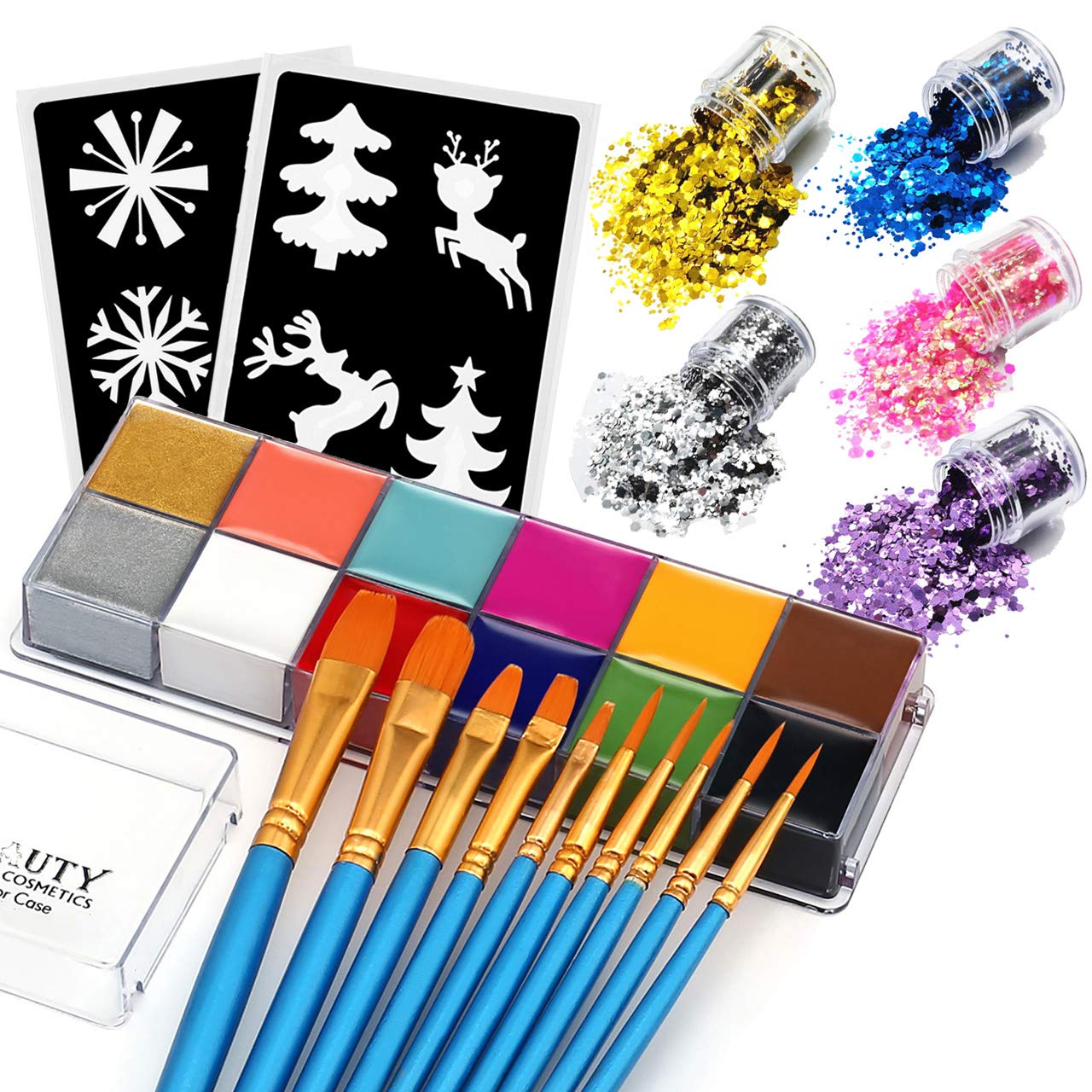 Buy CCbeauty Professional Face Body Paint 12 Colors Oil Based Halloween