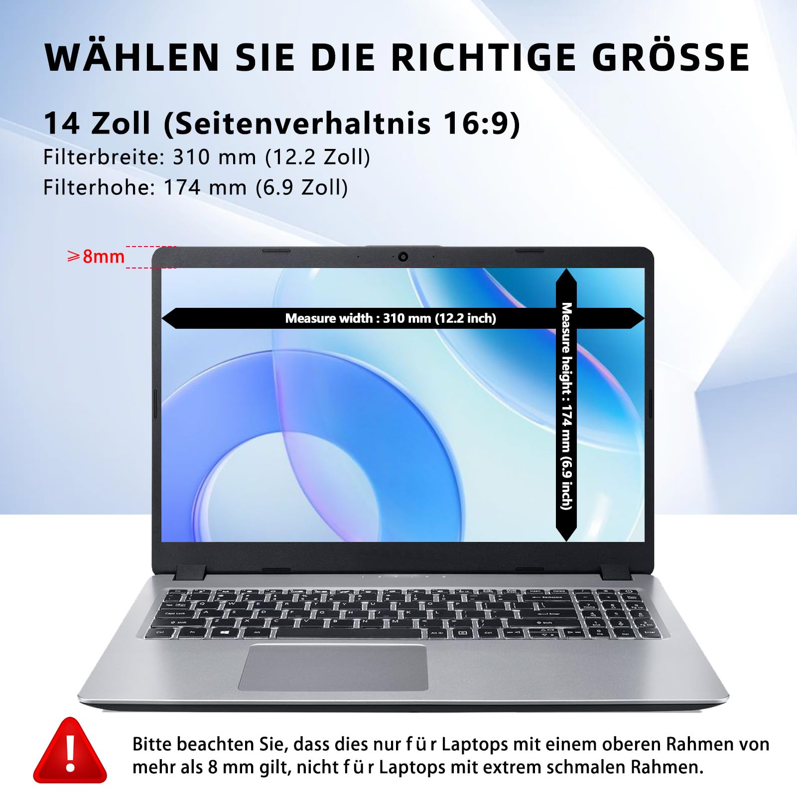 Protettore Schermo Per Monitor 27 Pollici DEJIMAX - Anti Luce Blu, Antiriflesso E Privacy - Foto 9