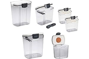 Progressive Prepworks ProKeeper 6-Piece Airtight Food Storage Container Set for Baking