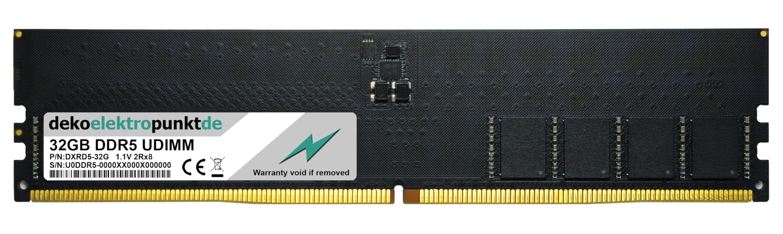 32GB Memoria RAM adatta per Wortmann Terra PC-Gamer Elite 2 | dekoelektropunktde Memory, DDR5 UDIMM PC5, Ricambio compatibile