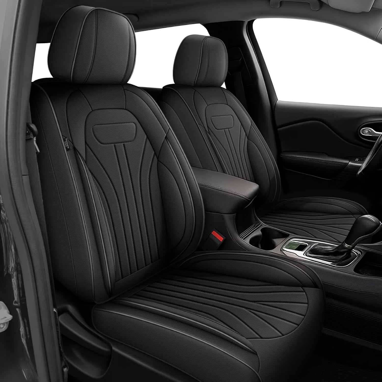 YORKNEIC Seat Covers Compatible with Explorer 2004-2024 2025 2026: Faux Leather Waterproof Comfortable Full Set Car Seat Covers Automotive Seat Protector Cushion (5 Seats, Black)