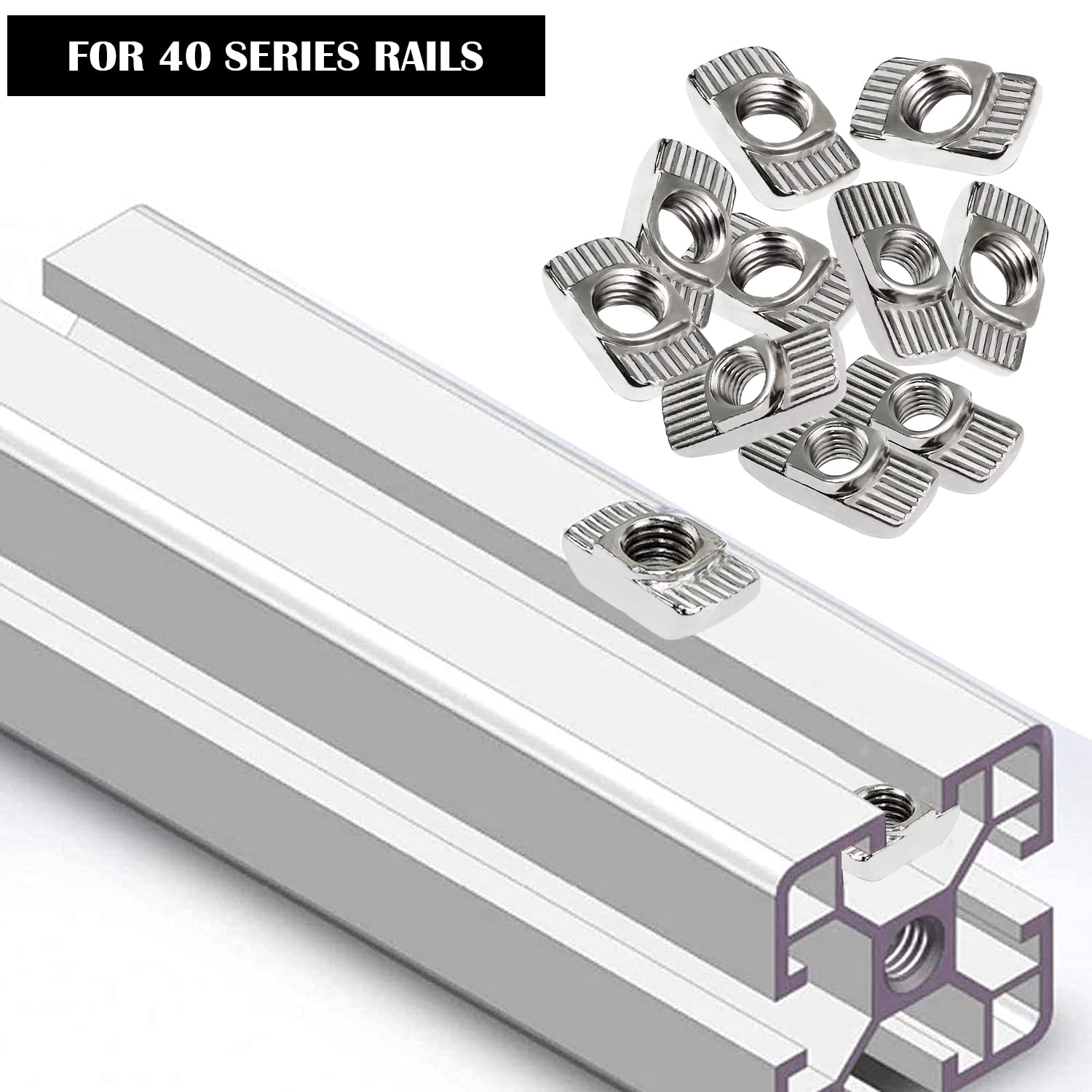 Kit Dadi A T 170 Pezzi DesertBoy | M4 M5 M6 M8 | Acciaio Carbonio Nichelato | Per Profili Alluminio - Foto 7