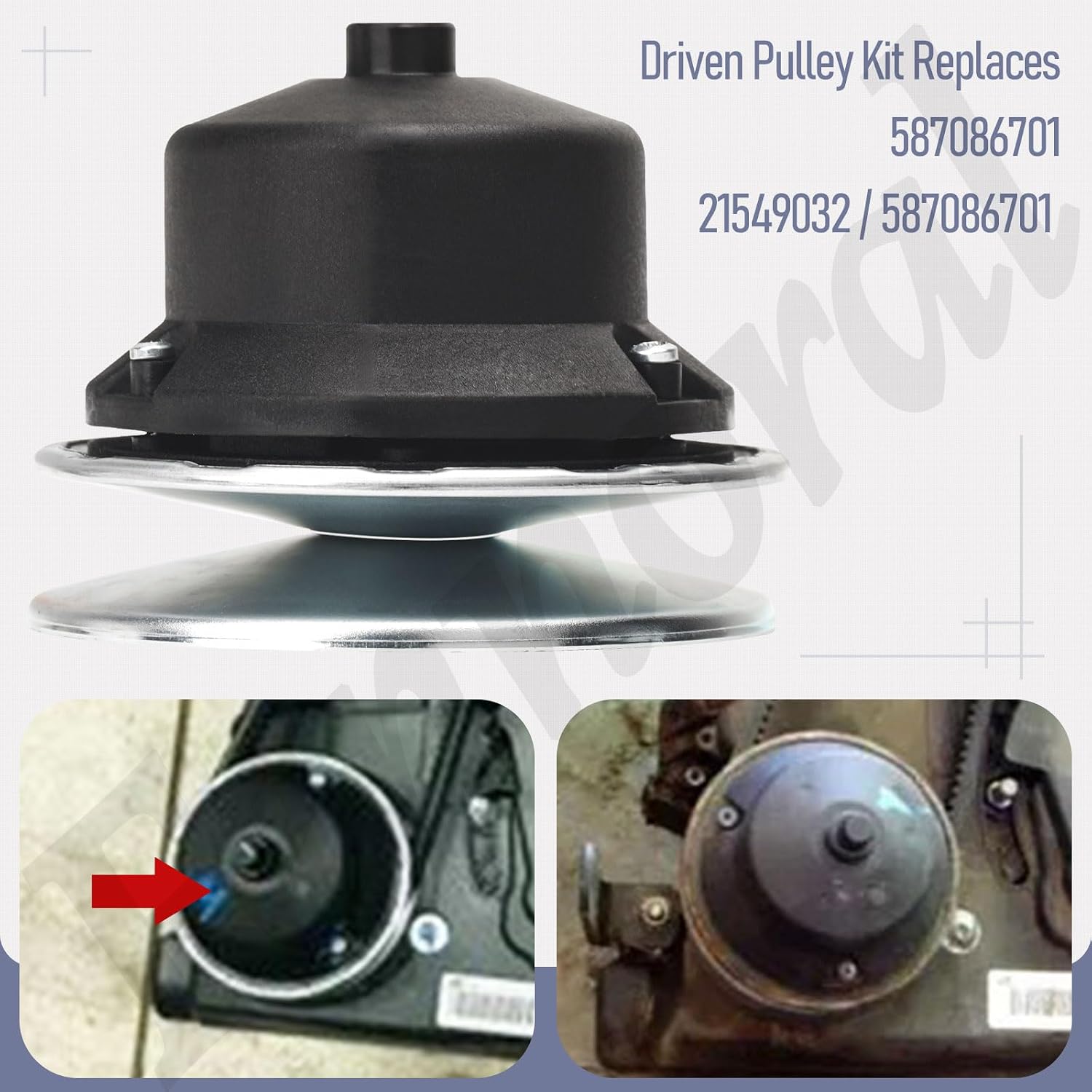 Fennoral GT79253 General Transmission RS800 Driven Pulley Kit & GT79252 Driven Tool for Husqvarna Lawn Mowers 587086701 21549032, Universal Transmission Driven Tool